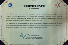 انتخاب مقاله آقای مجتبی ملکوتی دانشجوی دکتری برق-قدرت دانشگاه کاشانبه عنوان مقاله برتر ارائه شده (تحت راهنمایی دکتر افسری)